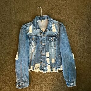 Elan Distressed Denim Jacket